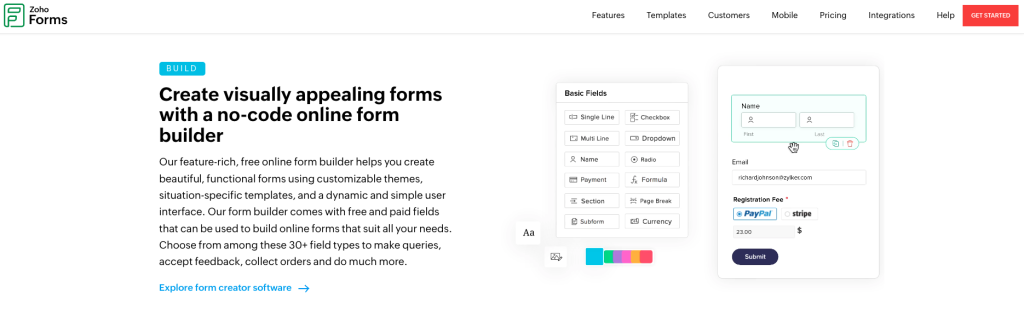 Zoho - document workflow software specializing in HR documents.