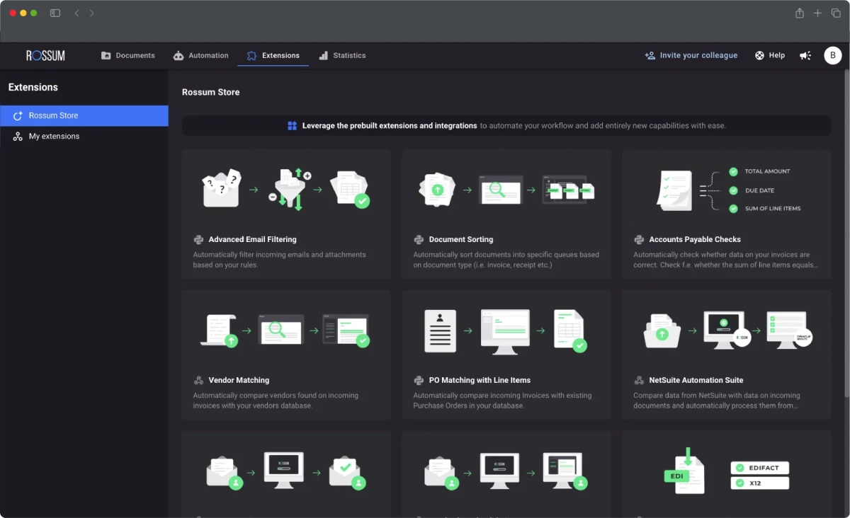 Capabilities of the intelligent OCR software. Post-processing tasks.
