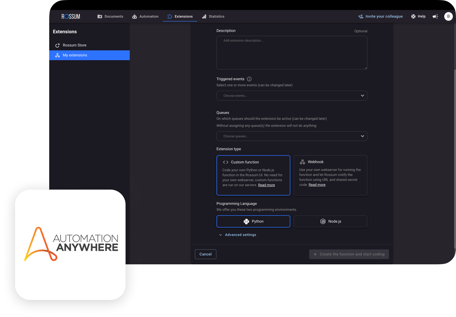 automation anywhere integration