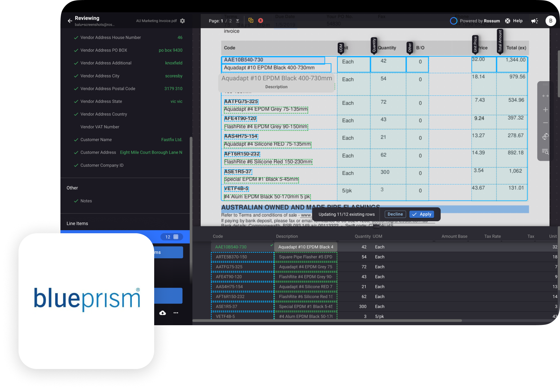 blue prism integration