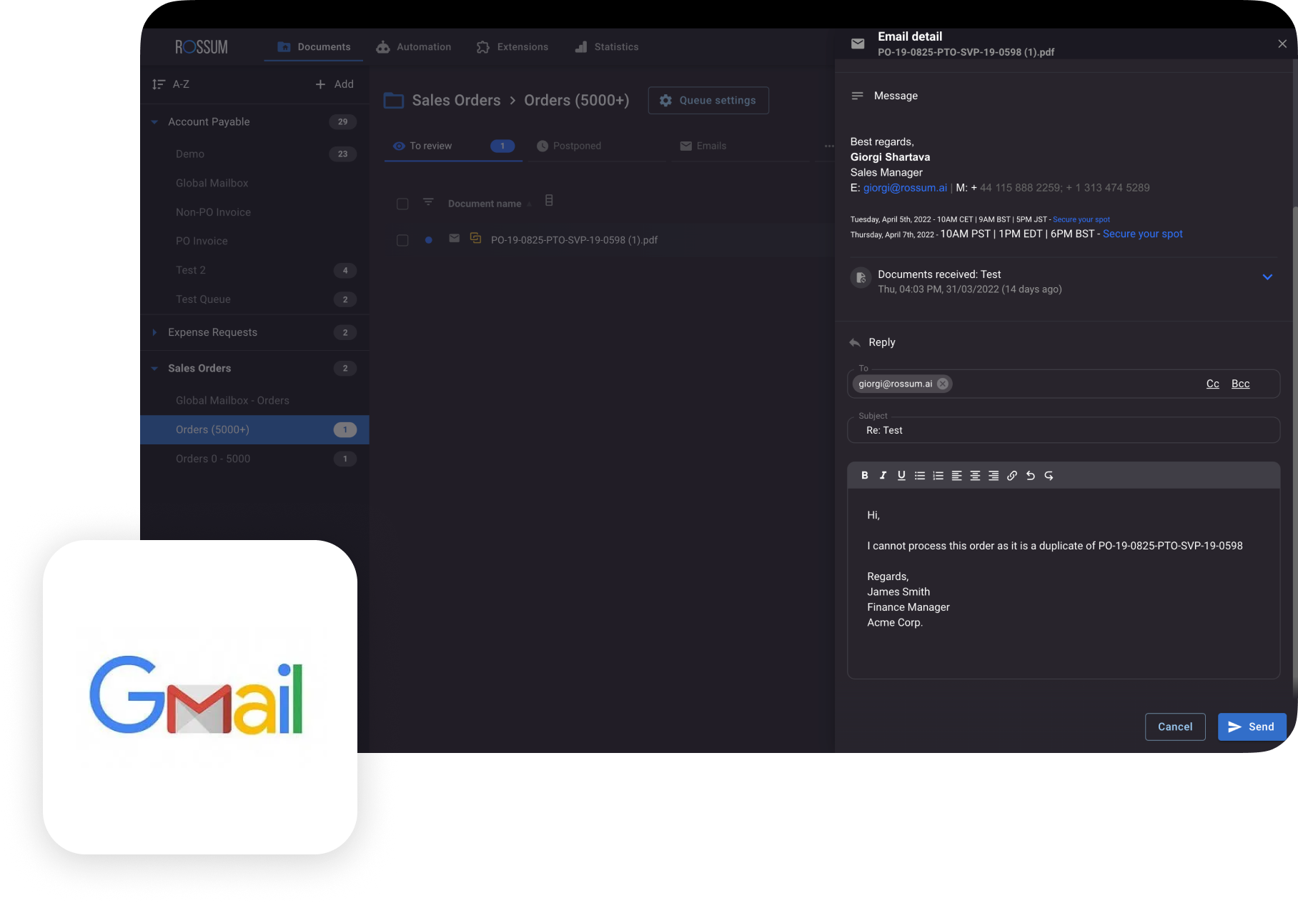 Gmail integration