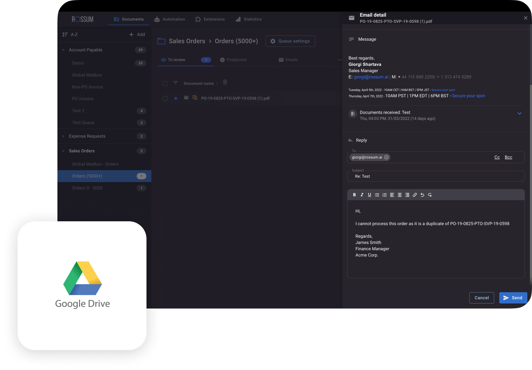 Google Drive integration