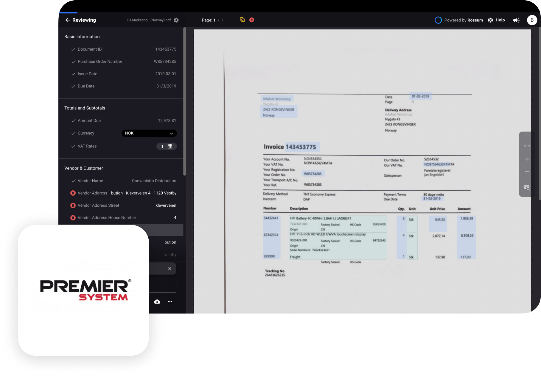 Premier integration