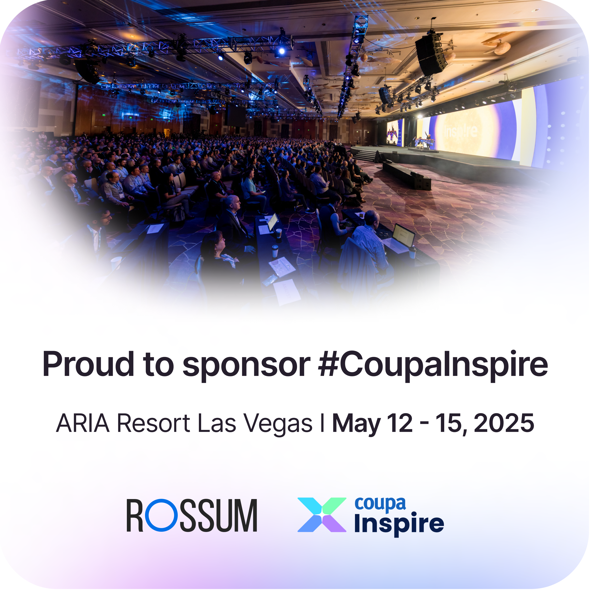 Rossum proud to sponsor Coupa Inspire 2025